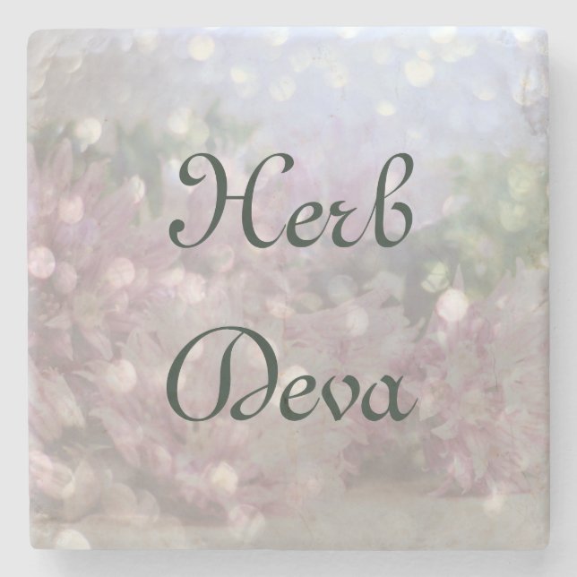 Herb Deva Stone Coaster (Front)