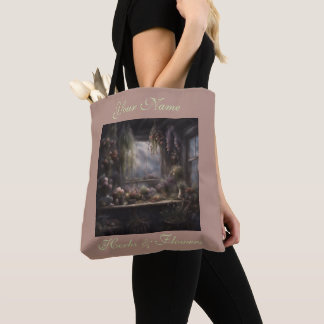 Herb & Flower Drying Room Pink and Mint Tote Bag
