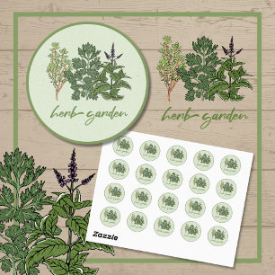 Herb Garden  Classic Round Sticker