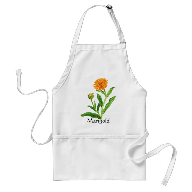 Herb Garden Series - Marigold Standard Apron (Front)