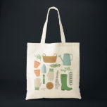 Herb Garden Tote<br><div class="desc">A collection of gardening tools and herbs</div>