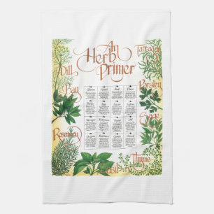 Herb Primer Tea Towel