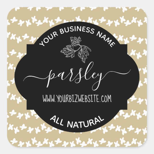 Herb & Spice Jar Product Label (Front)