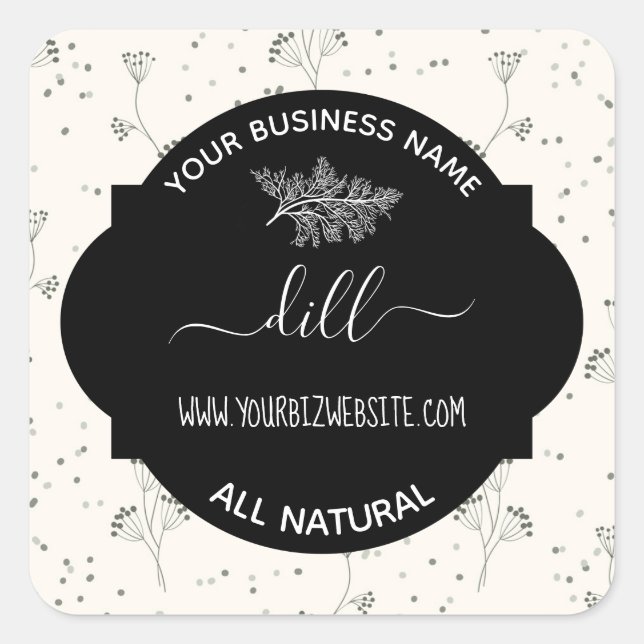 Herb & Spice Jar Product Label (Front)