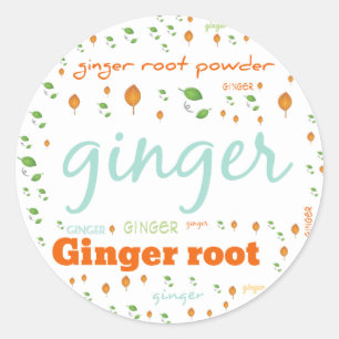 HERB WORD LABEL - GINGER ROOT POWDER