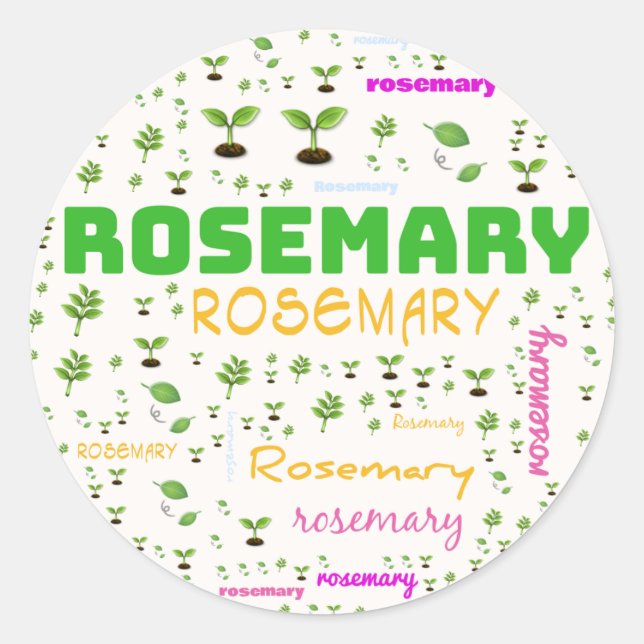 HERB WORD LABEL - ROSEMARY (Front)