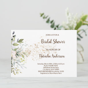 Herbal and Greenery Bridal Shower Invitation