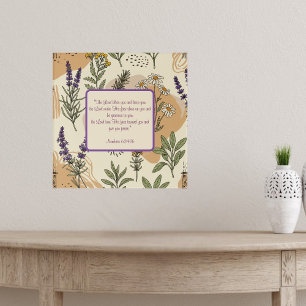 Herbal Blossoms Blessing Customisable  Poster
