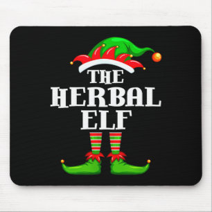 Herbal Elf Matching Family Group Christmas Party P Mouse Pad