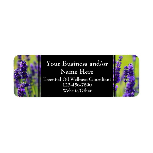 Herbal Essential Oil Business Bottle Contact (Front)
