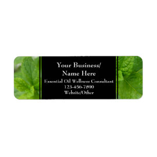 Herbal Essential Oil Business Bottle Contact Mint