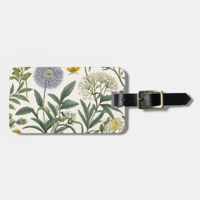 Herbal Harmony Luggage Tag (Front Horizontal)