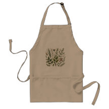  Herbal Kitchen Apron – Nature-Inspired Design