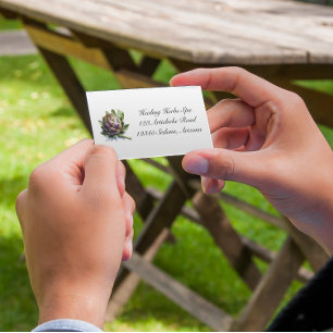 Herbal Life: Artichoke, customisable Business Card
