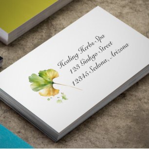 Herbal Life: Ginkgo Biloba customisable Business Card