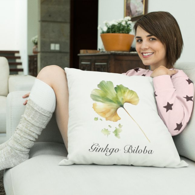 Herbal Life: Ginkgo Biloba  customisable  Cushion (Creator Uploaded)