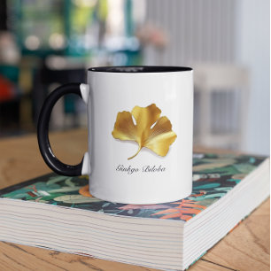Herbal Life: Golden Ginkgo Biloba customisable Mug