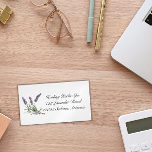Herbal Life: Lavender, customisable  Magnetic Business Card