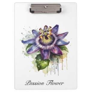 Herbal Life: passion flower customisable Clipboard