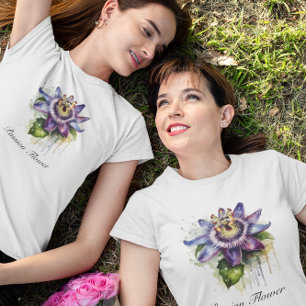 Herbal Life: passion flower customisable T-Shirt