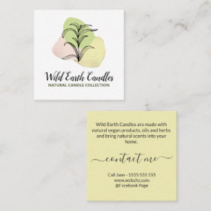 Herbal Organic Logo Soap And Candle Business Card
