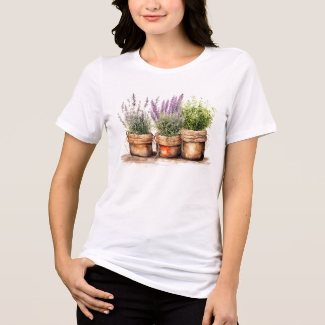 Herbal Plants Herbalist  Tri-Blend Shirt (Front)