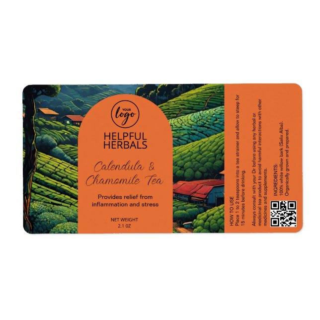 Herbal Tea Farm Labels (Front)