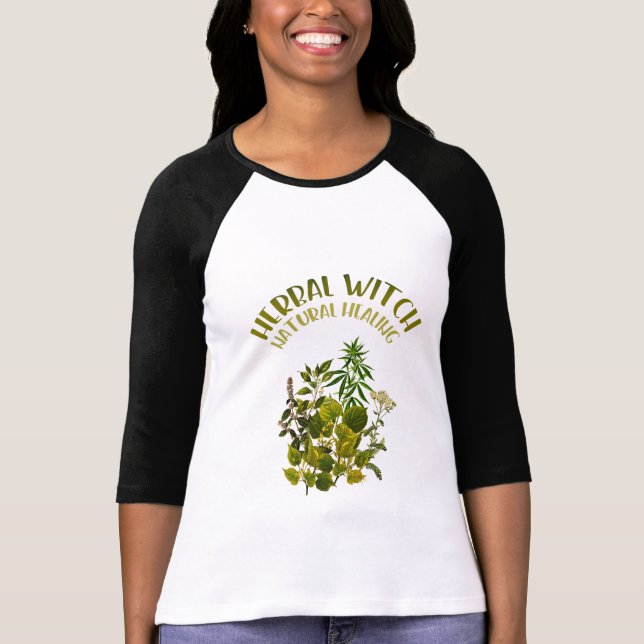 Herbal Witch - Natural Healing, Herbs, Health T-Shirt (Front)