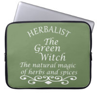 Herbalist green witch magic natural medicine