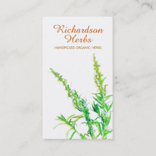 Herbalist Herb Organic Gardening Holistic Health Business Card