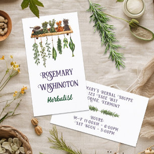 Herbalist Herb Shop Double-sided Business Card