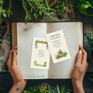 Herbalist Natural Healer Business Cards