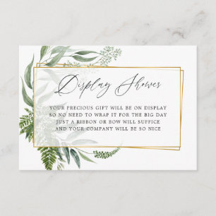 Herbarium Geometric Bridal Shower Display Shower Enclosure Card