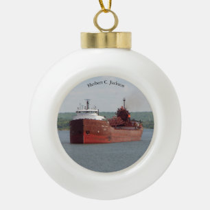 Herbert C. Jackson ball or snowflake ornament