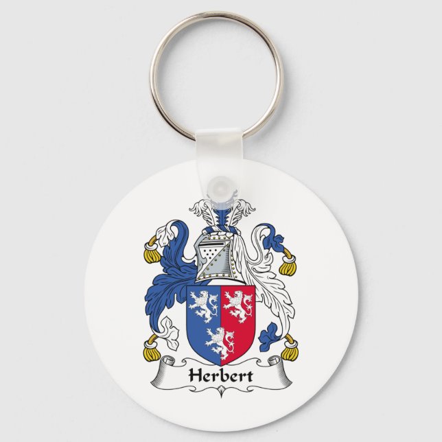 Herbert Family Crest Key Ring (Front)