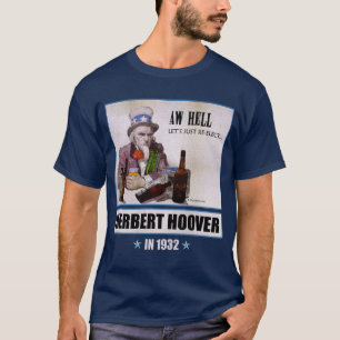 Herbert Hoover 1932 Campaign Men's Dark T-shirt