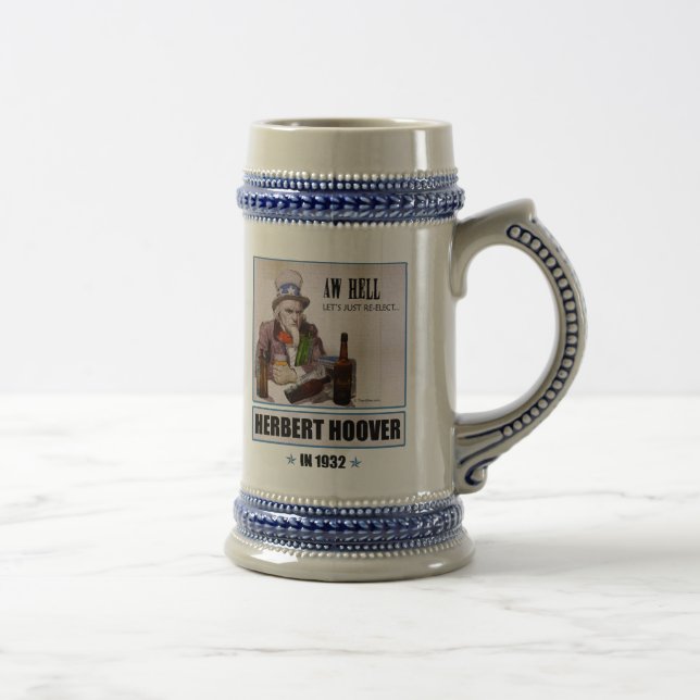 Herbert Hoover 1932 Campaign Stein (Right)