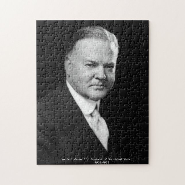 Herbert Hoover 31st  President US Jigsaw Puzzle (Vertical)