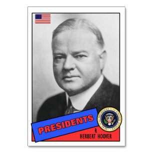 Herbert Hoover Baseball Card