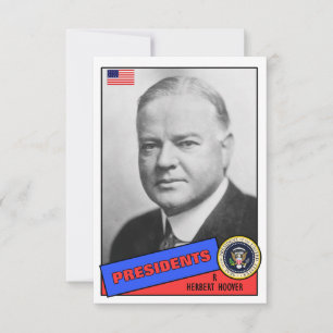 Herbert Hoover Baseball Card