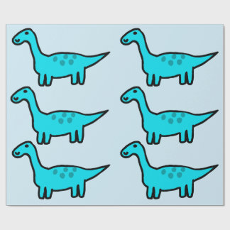 Herbert the Blue Dinosaur Wrapping Paper