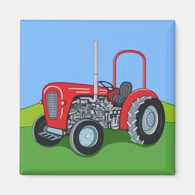 Herbert the Tractor Magnet (Front)
