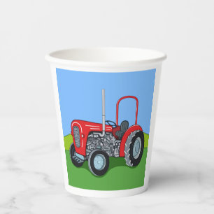 Herbert the Tractor Paper Cups