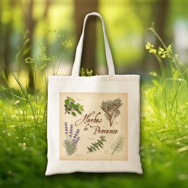 Herbes de Provence Tote Bag (Herbes de Provence Tote Bag. Ready to go to the Farmer's Market!)