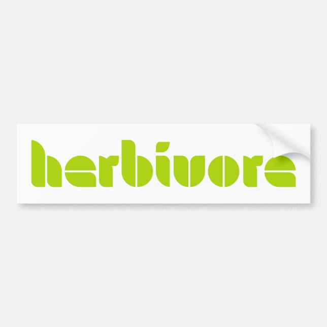 Herbivore Bumper Sticker (Front)