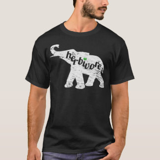 HERBIVORE Love Elephant Vegan Eat Veg Inspired Des T-Shirt