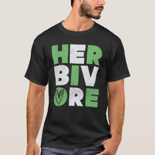 Herbivore Powered by plants Vegan Veganism Vegetar T-Shirt