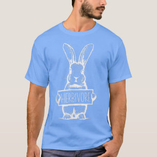 Herbivore Rabbit Statement Vegetarian Vegan T-Shirt