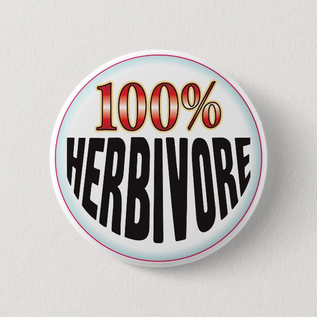 Herbivore Tag 6 Cm Round Badge (Front)