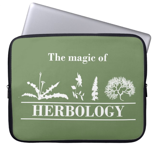 herbology laptop sleeve (Front)